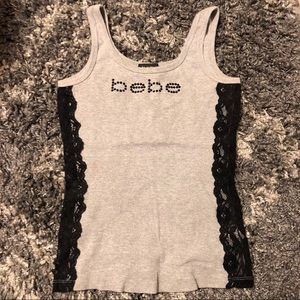 Bebe Lace Tank Top